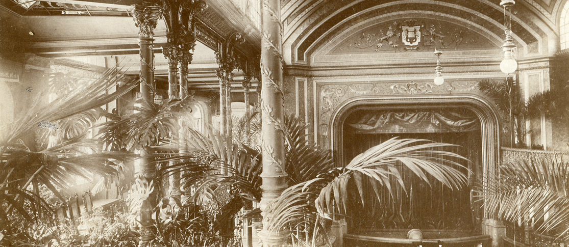 Theatersaal des Kurhauses, Fotografie von 1886