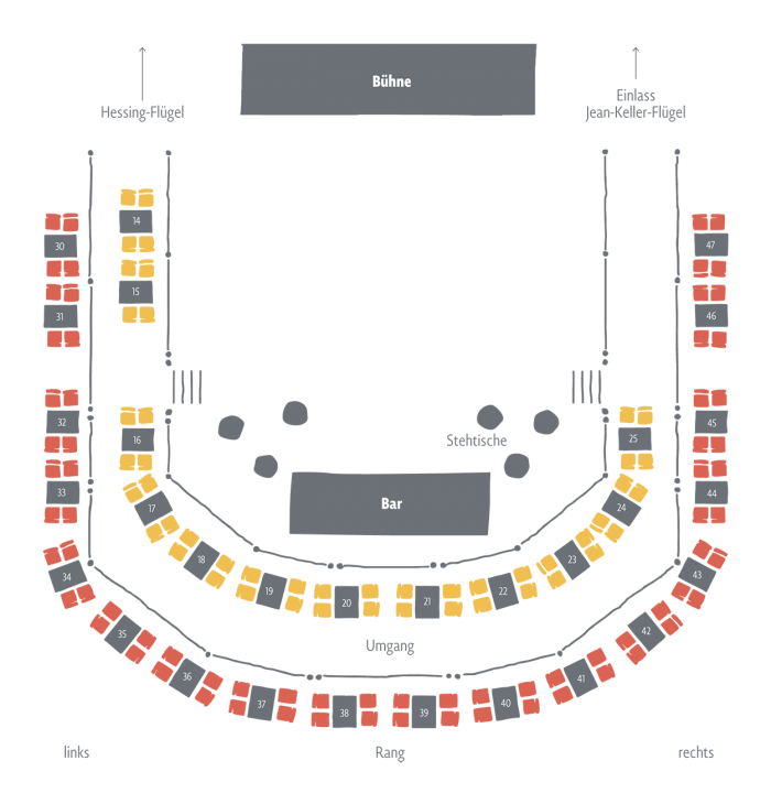 Modernes Ball-Ambiente