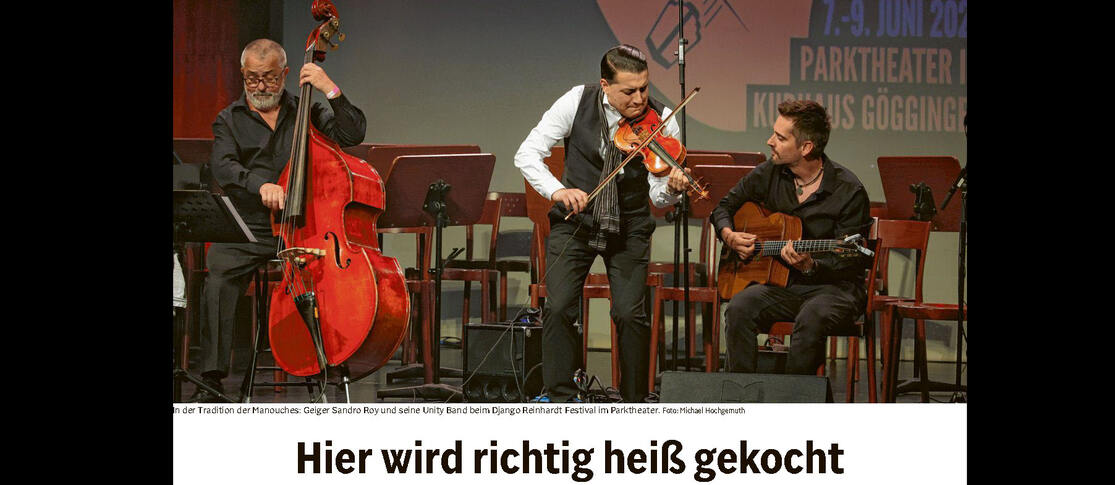 Die "Augsburger Allgemeine" über - Django Reinhard Festival 2024